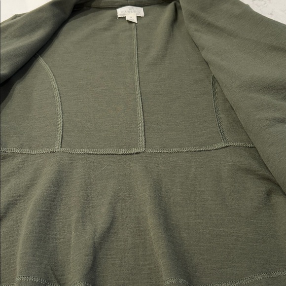 Career Sweater jacket Green long sleeve office wear business jacket like new - Picture 7 of 7